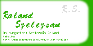 roland szelezsan business card