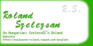 roland szelezsan business card